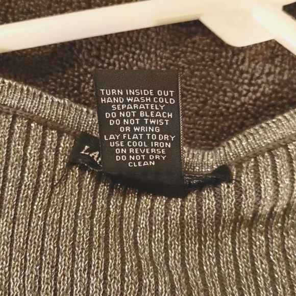 Lauren Michelle Shimmery Tank w Metallic Decorative Beading. Large. EUC - Picture 10 of 11